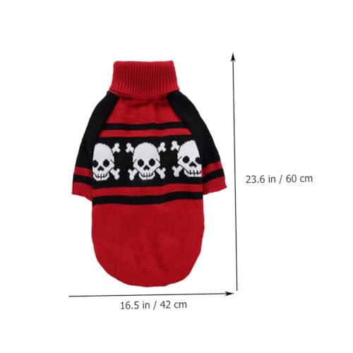 Disfraz Halloween para Perro Talla XL Rojo miniatura 2