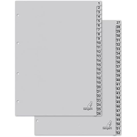 Intercalaires Kangaro 1 à 52 Cover