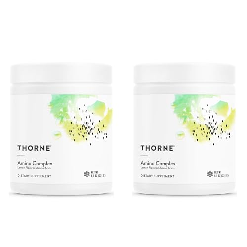 Thorne (ソーン) アミノ酸サプリメント アミノコンプレックス レモン風味 EAA・BCAA配合 パウダー 227g (8oz) 2個セット 【合計454g/60回分】の商品画像（Amazon）