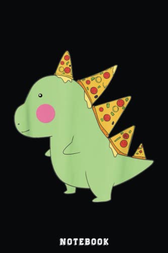 Pizzasaurus Tyrannosaurus Pizza Dinosaur Funny Notebook Vintage: Cute Trendy Dinosaur Wide Ruled Paper Notebook Journal | Pretty Wide Blank Lined ... for Home School College for Writing Notes