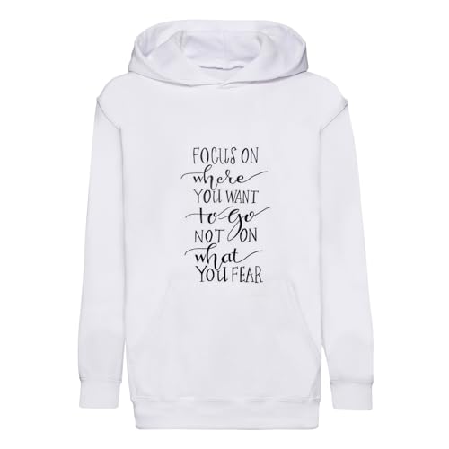 Sweat à capuche enfant citation inspirante et motivation premium