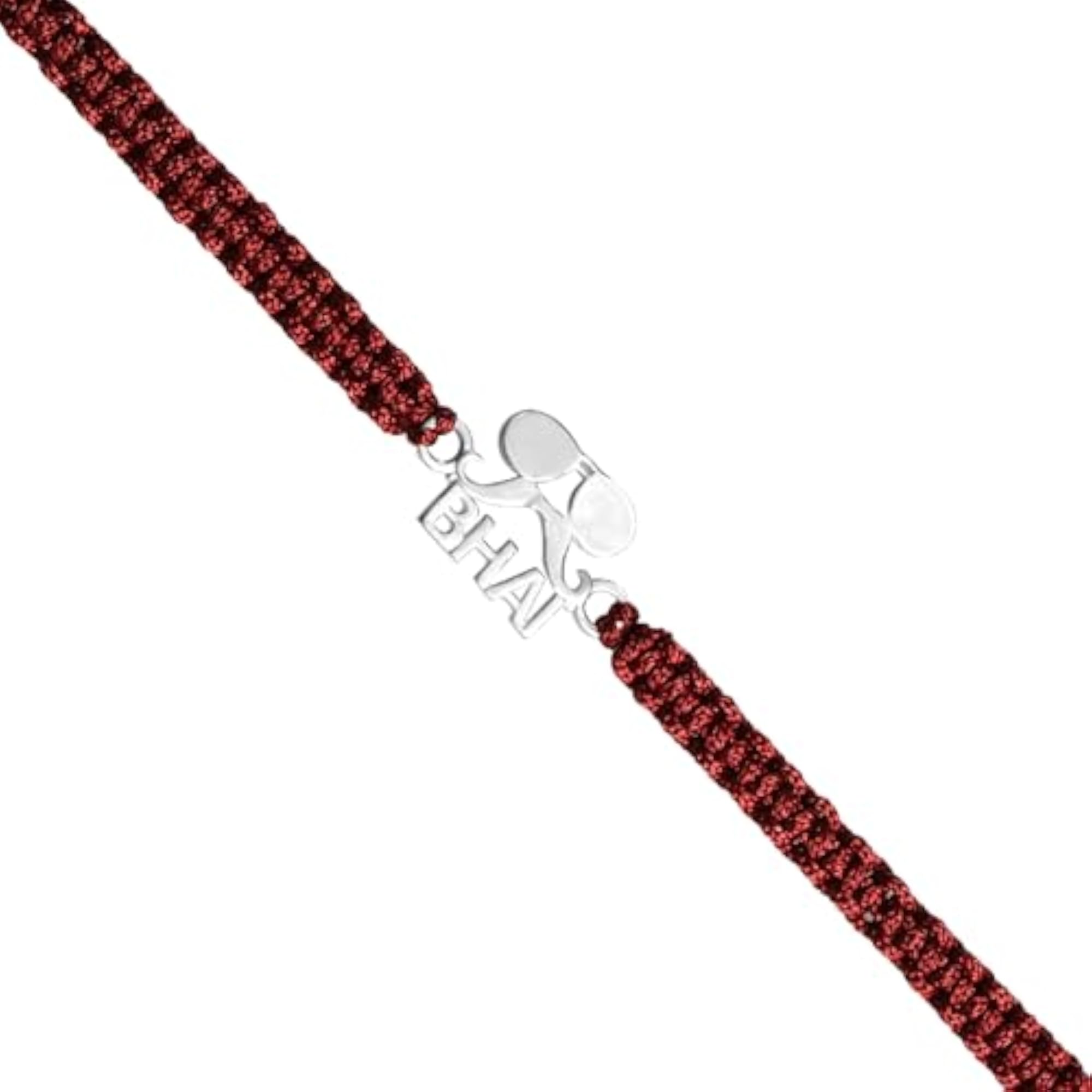 925 Sterling Silver Designer Om Rakhi for Brother, Elegant Gift