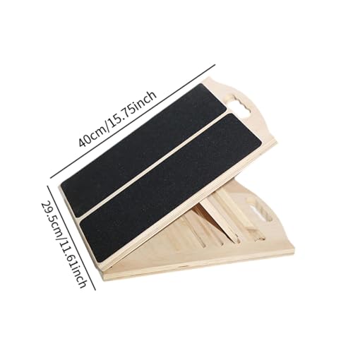 Tabla inclinada de madera ajustable para estiramiento de pantorrillas miniatura 6
