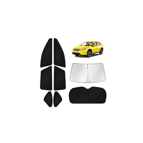 Image of KUST Car Window Shades for Subaru Outback Wagon 2015-2018 2019 Windshield Sun Shade Side Window Cover UV Block Privacy Protection Accessories for Camping Blackout Rear Back Full Set 8PCS
