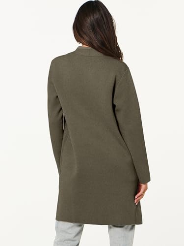 Image of ANRABESS Cardigan Sweater for Women Casual 2026 Fall Fashion Coat Long Sleeve Open Front Knit Coatigan Outwear
