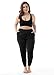 ZERDOCEAN Women's Plus Size Casual Stretchy Relaxed Lounge Pants Black 2X