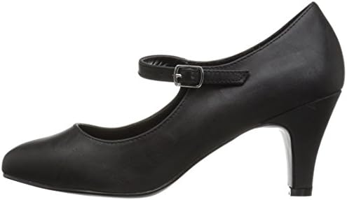 Pleaser Pink Label Women's Div440/Bpu Dress Pump, Black Faux Leather, 13 M US | Image 7
