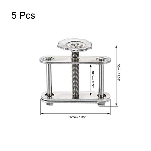uxcell flow control tubing clamps adjustable swivel screw compressor hose clamp for lab 5pcs