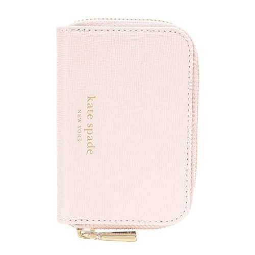 kate spade new york Devin Zip Magnetic Wallet/Card Holder - Compatible with MagSafe Phones and Cases - Chalk Pink