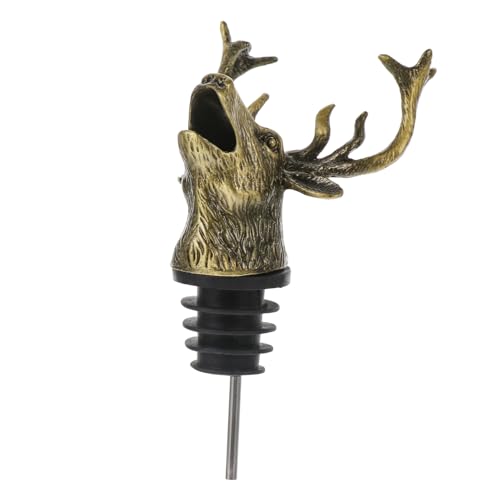 COLLBATH 1pc Christmas Wine Pourer Decorative Wine Pourer Wine Bag Alcohol Pump White Wine Stoppers for Bottles Christmas Wine Aerators Hand-held Red Wine Aerator Blush Decor Lid Zinc Alloy