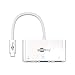 Produktbild Goobay 62100 USB-C Port Replikator mit USB 3.0 Buchse, VGA Buchse + Power Delivery bis 60 W / USB-C Multiport Adapter für Full HD Auflösungen (1920 x 1200 @ 60 Hz) / 5 Gbit/s Datengeschwindigkeit