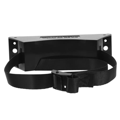 FUNOMOCYA Gas Bottle Holder Wall Gas Cylinder Bracket Wall Mounted Cylinder Holder Wall Mounted Cylinder Bracket Gas Cylinder Stand Propane Tank Wall Gas Cylinder Holder Black Polyester