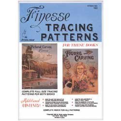 Finesse Tracing Patterns Pack (Patterns for the Leathercrafting Books 'Figure Carving' and 'Pictorial Carving Finesse'. by Tandy