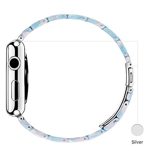 Image of Light House Apple Watch Bands-Fashion Lightweight Resin iWatch Bands for Women Men 38mm /40mm /41mm /42mm(Series 11 10), 49mm /46mm /45mm /44mm /42mm(S 3 2 1), Compatible with Apple Watch Series 11 SE 10 9 8 7 6 5 4 3 Ultra
