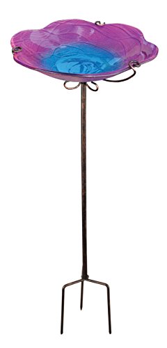 Regal Art & Gift Birdbath/Feeder Stake, Pink