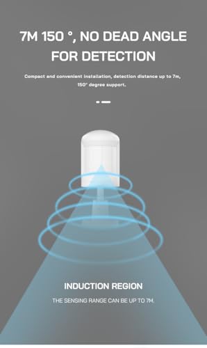 Image of Kerr Smart Sensor | Requires Tuya Zigbee 3.0 Hub, Intruder Alarm, Trigger Functions, Supports Alexa & Google Home Assistant. (PIR Motion + Brightness WiFi)