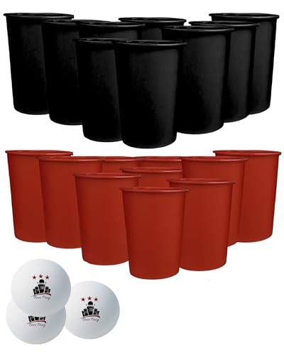 My Vesperbox Lot de 21 gobelets réutilisables et 3 balles de qualité supérieure - Passe au lave-vaisselle