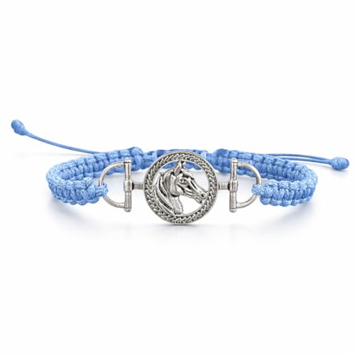 Kavfeeo Horse Bracelet Horse Bit Bracelet for Women – Adjustable Horseshoe & Bit Charm Bracelet, Equestrian Jewelry, Perfect Gifts for Horse Lovers, Party Favors