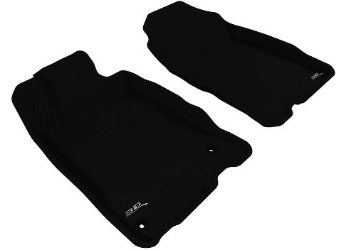 3D MAXpider Custom Fit Kagu Floor Mat (Black) Compatible with Honda CR-Z 2011-2016 - Front Row