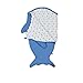LXX Shark bébé Sac de Couchage Automne et en Hiver 4 Saisons indoo Utilisation à l'extérieur du Nouveau-né Thicken Sacs de Nuit Coton Pur vin Rouge (Color : Stone Blue, Taille : 115cm)