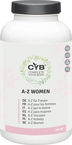 CYB Complete Your Body - Pastillas A-Z para mujeres, 365 unidades Cover