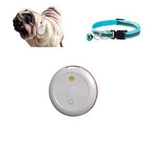 Collar Localizador Para Perros Sin Suscripción, etiqueta inteligente con cobertura mejorada, funciona sin interrupciones con la aplicación Find My Dog, sin tarifa mensual, no GPS, Solo iOS