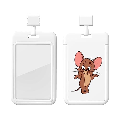 トムとジェリー Idカードホルダー 縦型 ネームホルダー パスケース 名札ケース 社員証ケース カードケース おしゃれ 人気 名札ホルダー 定期入れ 便利な ストラップ付き ビジネス 学校 落下防止 通勤 通学 男女兼用