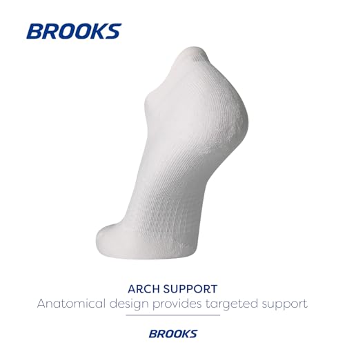 Brooks Ghost No Show Socks I Performance Running Low Profile Socks with Arch Support for Men & Women3