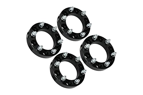 wheel spacer set of 4-6 lug 1 inch thick 25mm lug centric hub adapter 6x5.5 - compatible with toyota vehicles - 1996-2018 4runner, 01-07 sequoia, 2001-18 tacoma, tundra, fj cruiser - 6x139.7mm
