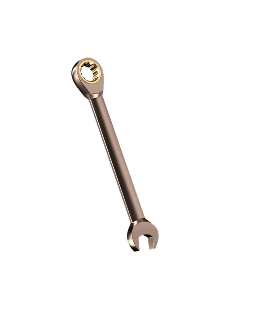 UDHSNJZG Spanner Set 1Pc Wrench Flexible Golden Ratchet Wrenches Torque Universal Spanners For Car Repair Tools Metric Hand Tool(13mm)