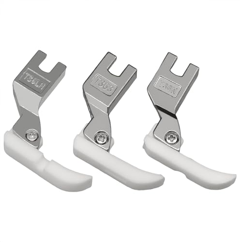 3 piezas pie prensatela teflón para máquina industrial miniatura 4