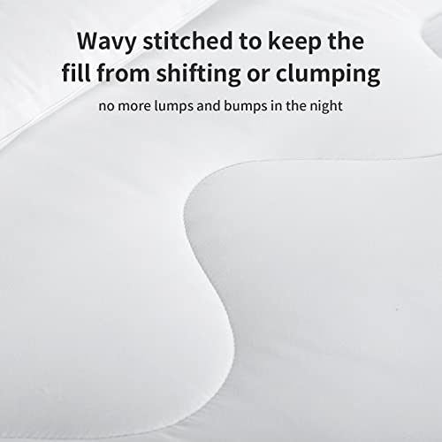 Aisbo Bettdecke 200x200 Winter Warm - Dicke Winterdecke 200x200cm, Winterbettdecke Schlafdecke 450gsm 2x2m Duvet - Image 6