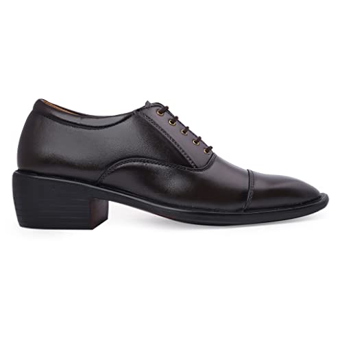 Image of BXXY Men's Height Increasing Formal Office Wear Lace-Up Shoes
