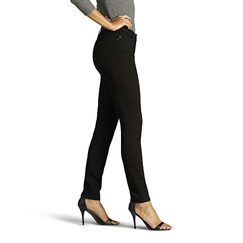 Lee Women's Slimming Fit Rebound Skinny Leg Jean, Black, 123