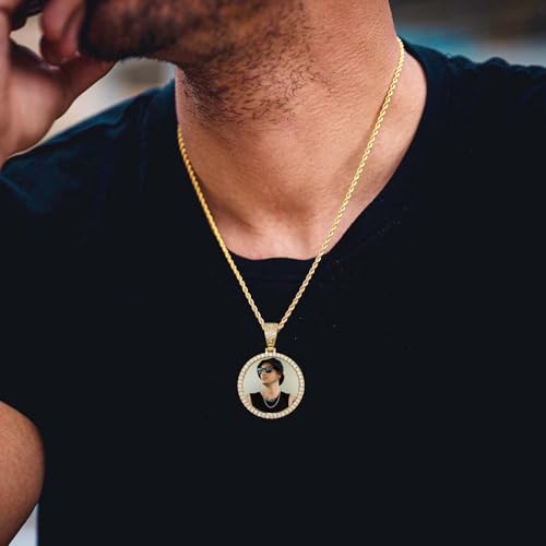 Chain Pendant Picture Chain Necklace for Men Memory Pendants Angel Wing Necklacewith Pendant Customized Gifts for Her 18k Gold Hip Hop Jewelry2