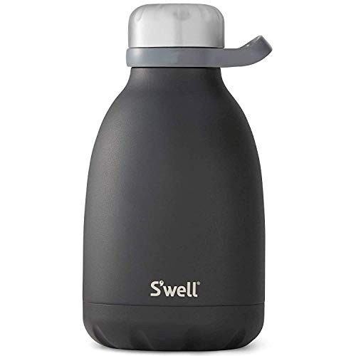 S'well Stainless Steel Roamer Bottle-40 Fl Oz-Onyx Triple-Layered Vacuum-Insulated Containers Keeps Drinks Cold for 48 Hours and Hot for 16-BPA-Free Travel Water Bottle, 40oz