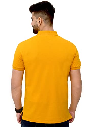 Image of 3BROS Men's Cotton Blend Half Sleeve Regular fit Comfortable Polo Neck T-Shirt (Pack of 1)