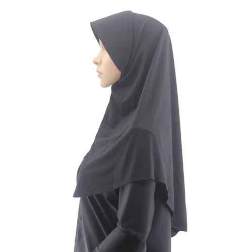 Muslim Headscarf with Brim Hijabs for Women Easy to Wear Breathable Hijab4
