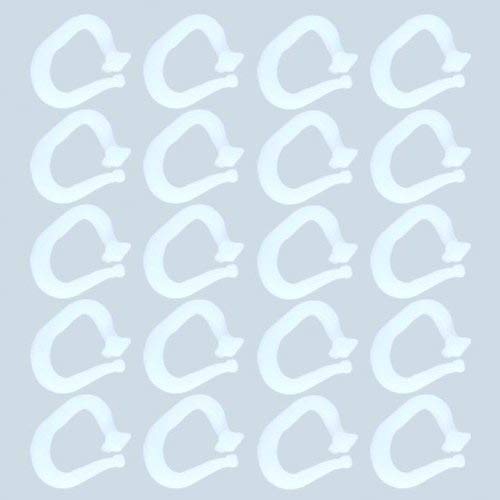 Good Life Faltenclips | Faltenlegehaken | Faltenhaken für Cliprollo in Weiss Inhalt 20 Stück