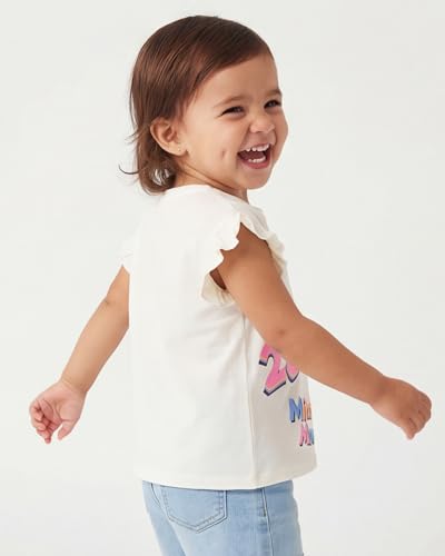 Image of Disney Minnie Mouse or Princess Lenticular T-Shirt, Girls Cute Toddler Short Sleeve Outfit