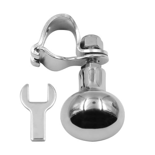FONGKNOX Boat Steering Wheel Knob 316 Stainless Steel Marine Sport Boat Yacht Steering Wheel Spinner Knob Maneuvering