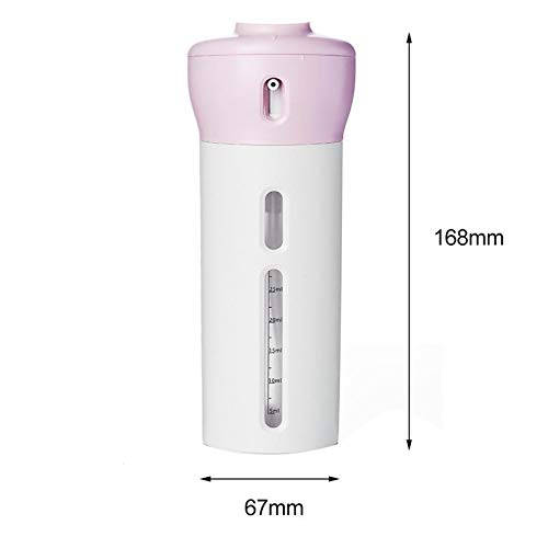 Doneioe – Dispensador de loção de xampu 4 em 1, sabonete portátil vazio para viagem, recipientes de