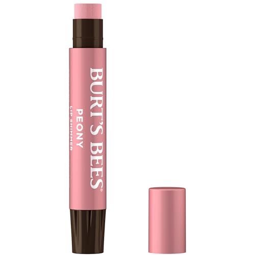 Burt's Bees Shimmer Lip Tint, Tinted Lip Balm Stick, Moisturizing for All Day Hydration with Natural Glowy Pigmented Finish & Buildable Color, Peony, 1 Tube, 0.09 oz. - image 2