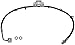 Dorman H621997 Front Passenger Side Brake Hydraulic Hose for Select Ram Models
