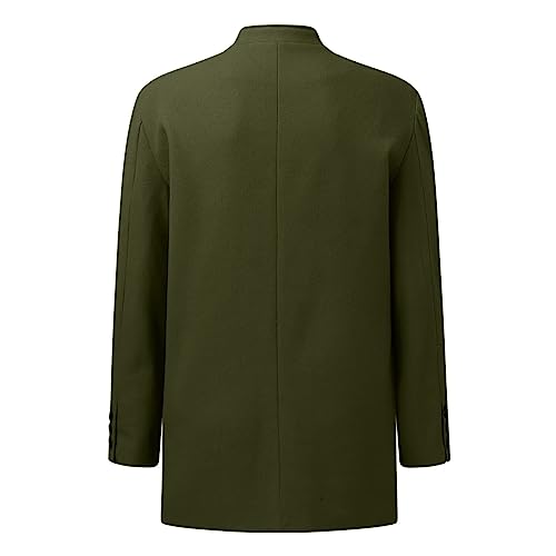 Mens Suit Blazer Jacket Lightweight Business Casual Jacket Office Work Coat Slim Fit Cardigan Plain Shirts Outerwear4