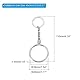 PATIKIL AA Münze Halter Schlüsselkette 40mm Runde Medaille Halter mit Metall Schlüsselring für Münzen AA Medallion Silber