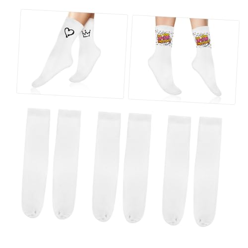 6 Pairs Sublimation Socks Afo Socks Sublimation Tube Elastic Tube Sock Double Sided Printer3