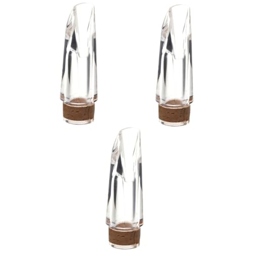 Toyvian 3pcs Clarinet Jazz Mouthpiece Ligature Clarinet Bolwtorch Abs Material Practice