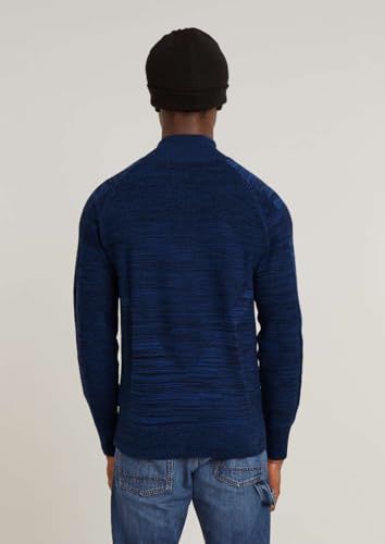 Miniatura 3 de G-Star Para Hombre 3d Biker Zip Through Knitted Sweater, Multicolor Imperial Blue Salute D25070-C259-G791 , L
