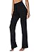 Produktbild INSTINNCT Damen Hose Jogginghose Freizeithose Schlaghosen Weites Straight Bein mit Tunnelzug #1 Schwarz XL
